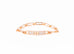 Hermes Rose Gold Diamond Kelly Chaine Bracelet ST