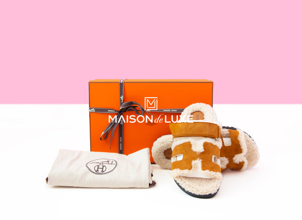 Hermes Women Naturel Shearling Chypre Sandal 36 Shoe – MAISON de LUXE