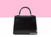 Hermes Kelly Sellier 25 Black Box Palladium Hardware