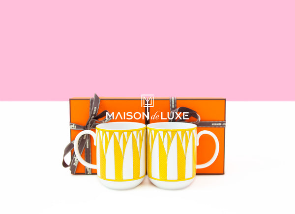 Hermes Soleil d'Hermès n°2 Mug Set of 2 – MAISON de LUXE