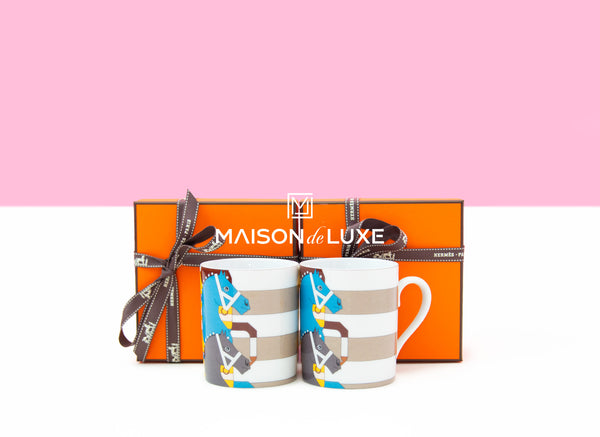 Hermes Rocabar Gris Mug Set of 2 – MAISON de LUXE