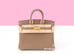 Hermes Birkin 25 Etoupe Togo Gold Hardware