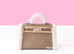 Hermes "Teddy" Mini Kelly Pluch II 20 Gris Caillou Etoupe Grizzly