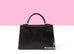 Hermes Mini Kelly II 20 Black Lizard Palladium Hardware