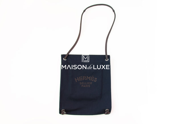 Hermes Maline bag Navy Canvas Backpack – MAISON de LUXE
