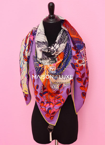 Hermes Mythiques Phoenix Coloriage Cashmere 140 GM Shawl