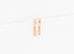 Hermes Rose Gold Diamond Kelly Gavroche Earrings