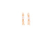 Hermes Rose Gold Diamond Kelly Gavroche Earrings