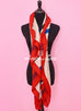 Hermes "Cheval À La Couverture" Red Cashmere 140 GM Shawl
