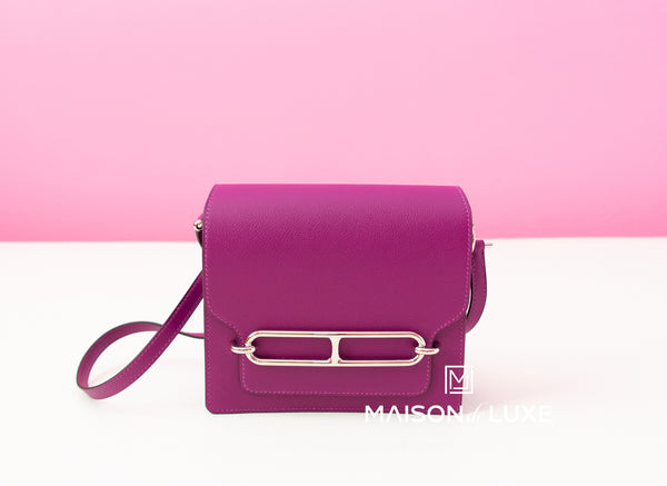 Hermes Anemone Purple Roulis Mini 18/19 Handbag Bag – MAISON de LUXE