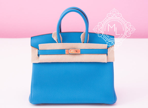 Hermès Bleu Zanzibar Swift Birkin 25 GHW - Handbag | Pre-owned & Certified | used Second Hand | Unisex