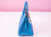 Hermes Blue Zanzibar Togo Gold Hardware Birkin 25 Handbag