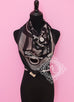 Hermes Black Twill Silk 90 cm Etude pour une Parure de Gala Scarf