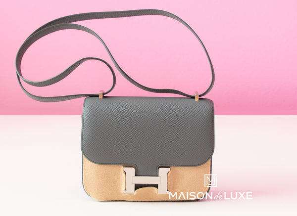 Hermes Constance 18 In Black Epsom With Gold Hardware