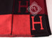Hermes Large Plaid Rouge Noir Tricolore Wool Cashmere H Avalon Blanket - New - MAISON de LUXE - 6