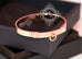 Hermes Rose Gold Diamond Collier de Chien CDC Bracelet SH