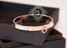 Hermes Rose Gold Diamond Collier de Chien CDC Bracelet SH