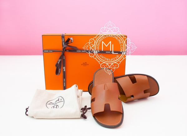 Hermes Mens Gold Izmir Sandal 43 Shoes Sandals Slippers Loafer