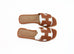 Hermes Women's Gold Oran Sandal Slipper 38 Shoes