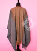 Hermes Cashmere Wool Gold Grey Rocabar Bivouac Poncho Cape