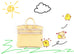 Hermes Jaune Poussin Togo Birkin 25 Handbag
