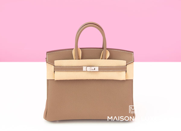 Hermès Etoupe Togo Birkin 25 QGB0MO32EB007