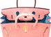Hermes Pink Terre Cuite + Cobalt Blue Special Order Ostrich Birkin 30 Handbag