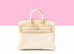 Hermes Craie Togo PHW Birkin 25 Handbag