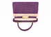 Hermes Kelly Retourne 28 Amethyst Matte Crocodile Alligator Handbag