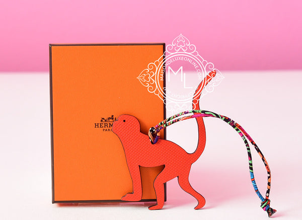 Hermes Petit H Monkey Bag Charm Keychain GM Bag Charm Rodeo Key