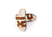 Hermes Men's Brun Fume Shearling Chypre Sandal 42