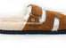 Hermes Men's Brun Fume Shearling Chypre Sandal 42