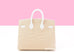 Hermes Neige Faubourg Birkin 20 White Matte Alligator - back