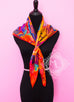 Hermes Blue Pink Twill Silk 90 cm Under The Waves Scarf