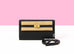 Hermes Kelly To Go Wallet Black Epsom - front