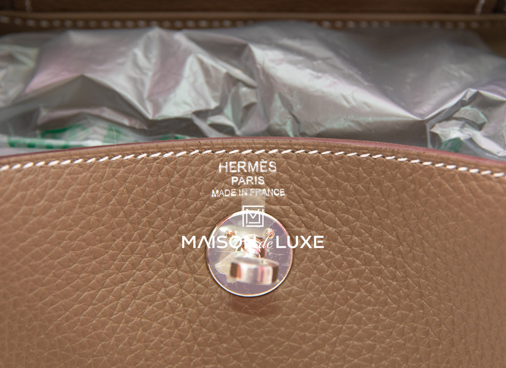 Hermes Lindy 26 Bag In Etoupe With Gold Hardware – Found Fashion