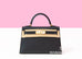 Hermes Mini Kelly II 20 Black Epsom GHW