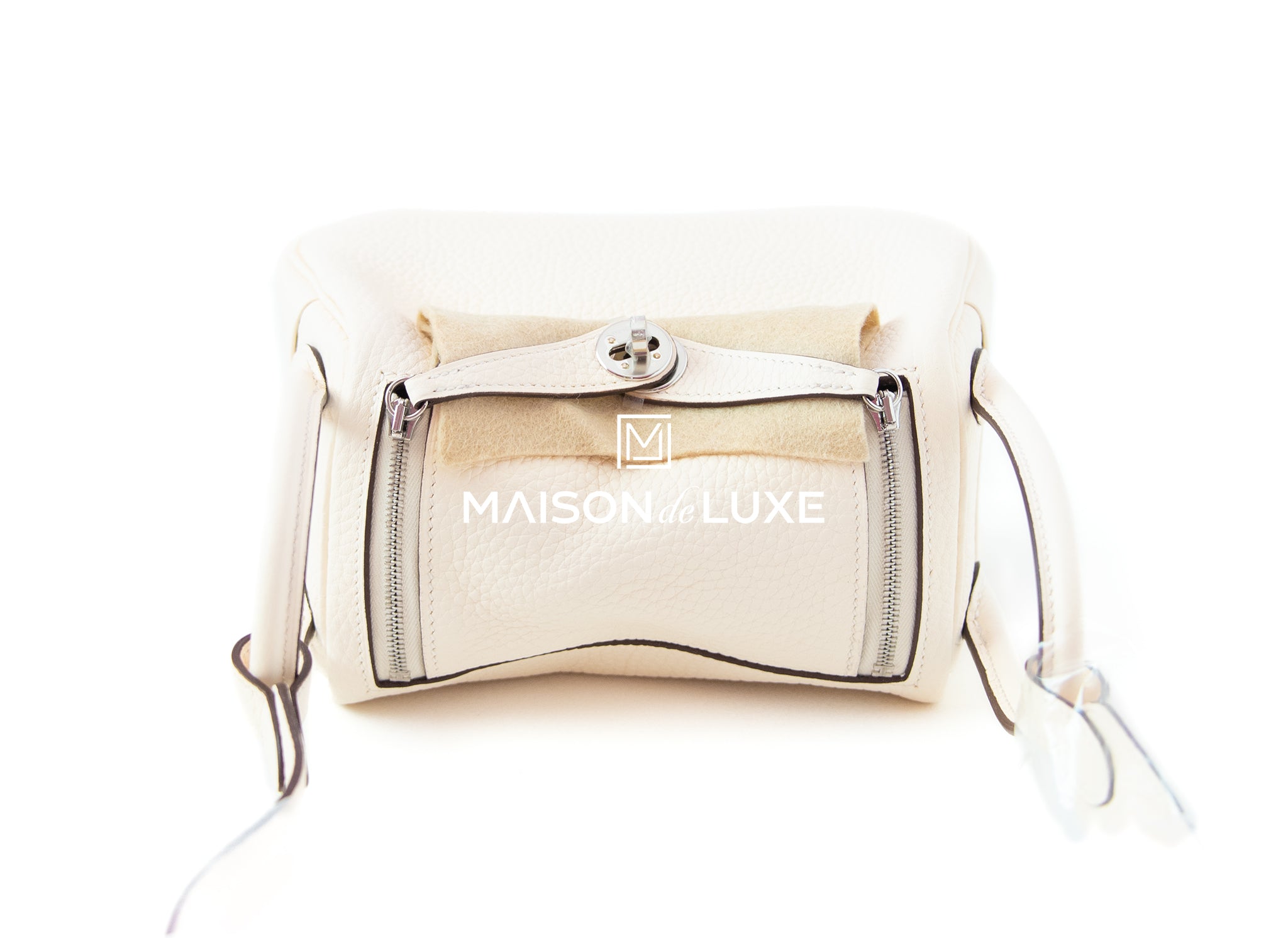 Hermes Mini Lindy Nata Verso Swift Palladium Hardware – Madison Avenue  Couture