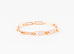 Hermes Rose Gold Diamond Kelly Chaine Bracelet ST