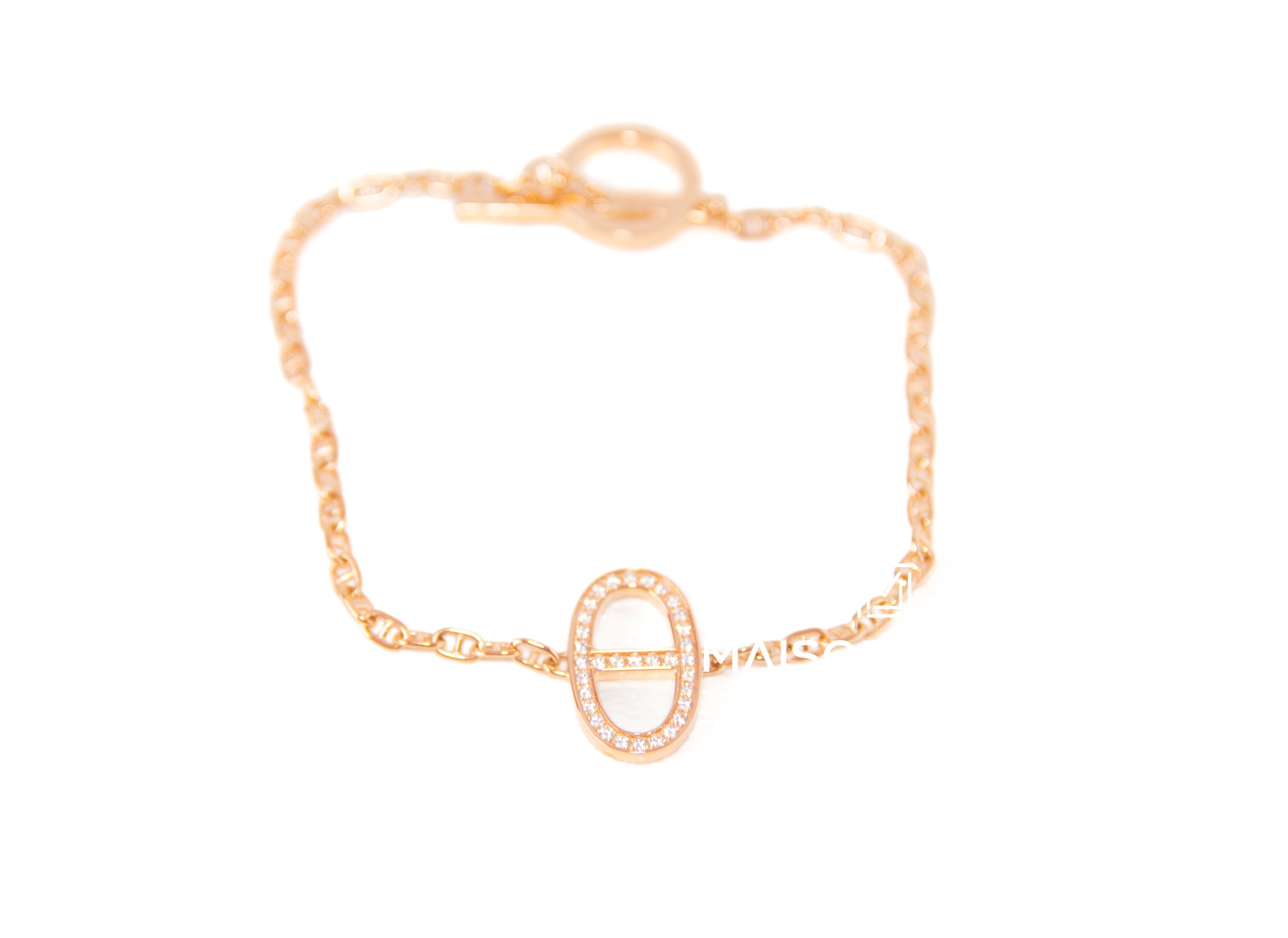 Hermes - 18K Rose Gold Farandole Chain Bracelet