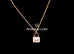 Hermes Rose Gold Amulettes Constance Pendant Necklace