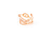 Hermes Rose Gold Chaine d'ancre Chaos Ring 53