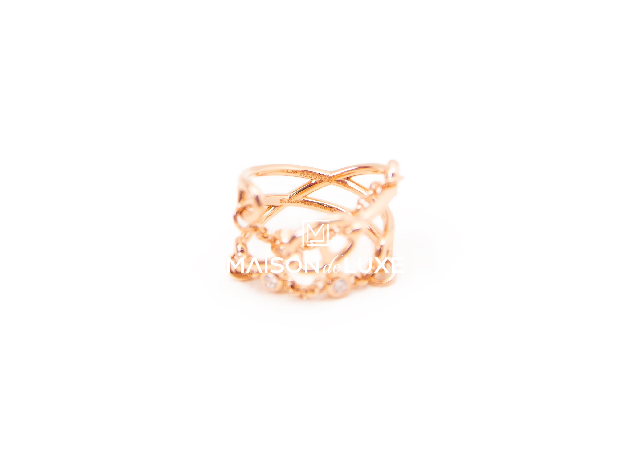 Hermes Rose Gold Diamond Kelly Chaine Bracelet ST – MAISON de LUXE