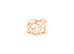 Hermes Rose Gold Chaine d'ancre Chaos Ring 53