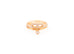 Hermes Rose Gold Link d'Hermes Ring 2 Band 53