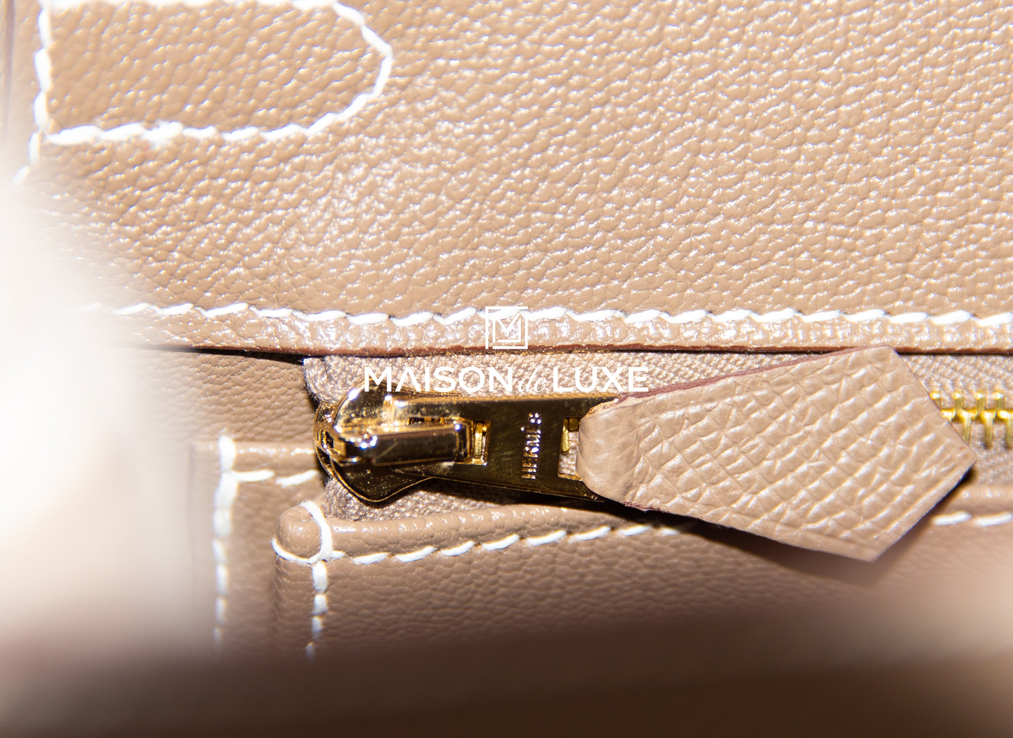 Hermès 25cm Kelly Sellier Etoupe Epsom Gold Hardware – Privé Porter