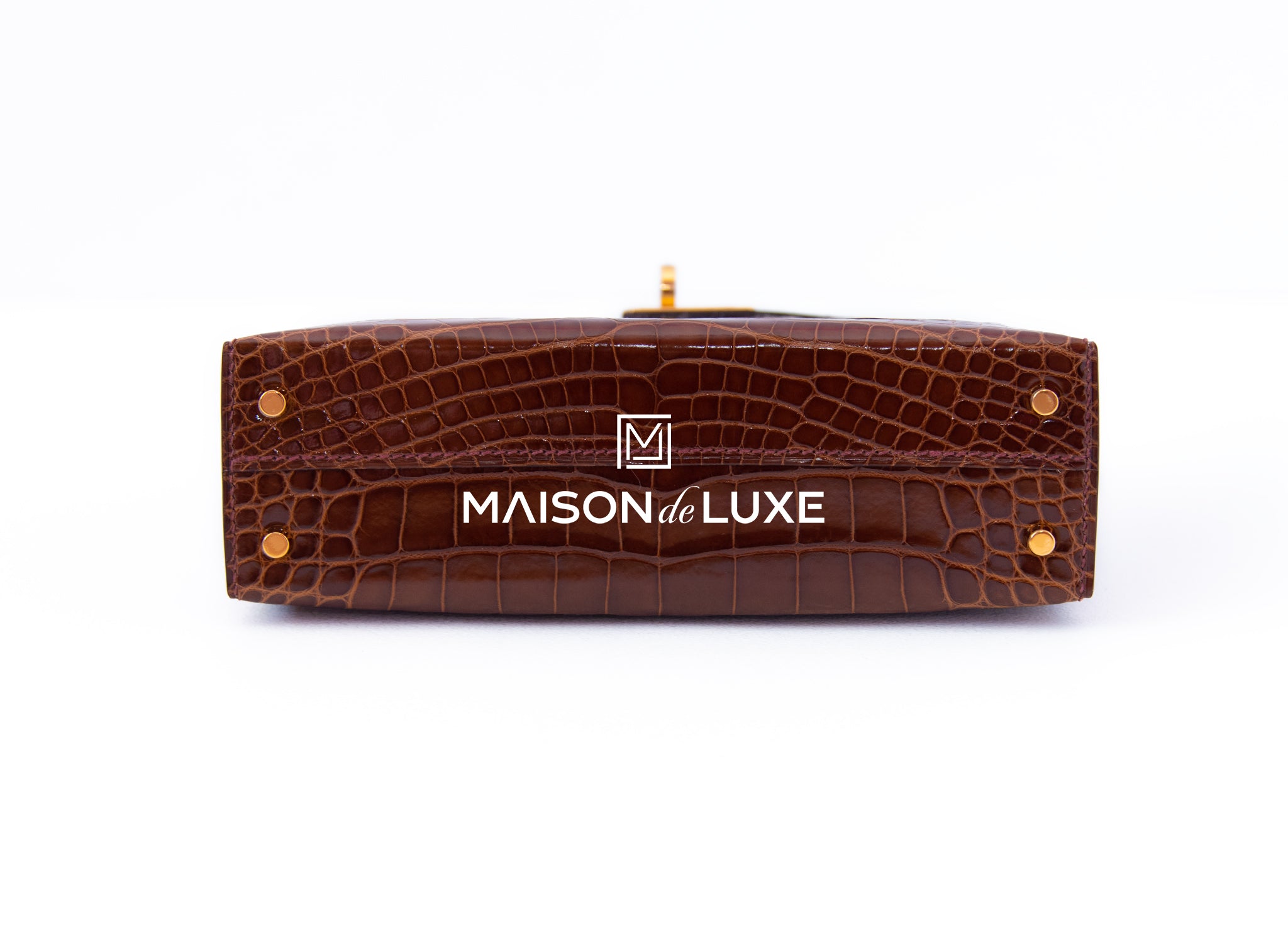 Hermes Mini Kelly II 20 Vert d'eau Matte Crocodile Gold Hardware – MAISON  de LUXE