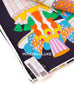 Hermes "La Patisserie Francaise" Black Twill Silk 90 cm Scarf