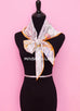 Hermes "Animapolis" White Twill Silk 90 cm Scarf