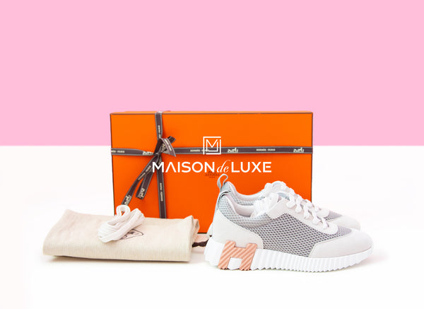 Hermes Women's Gris Lulea Bouncing 36 Sneaker Shoes – MAISON